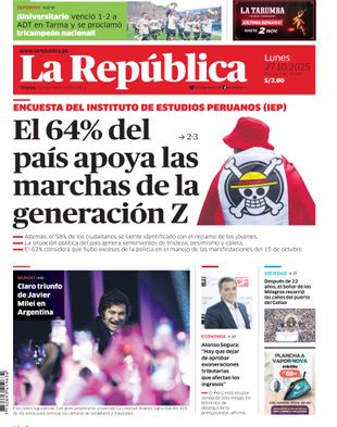 Edición Impresa - La Republica | Sur - Lunes 27 de Octubre del 2025