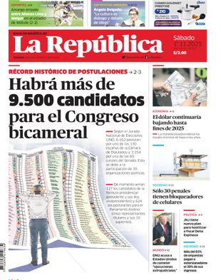 Edición Impresa - La Republica | Sur - Sabado 01 de Noviembre del 2025
