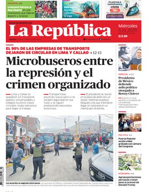 Edición Impresa - La Republica | Norte - Miercoles 05 de Noviembre del 2025