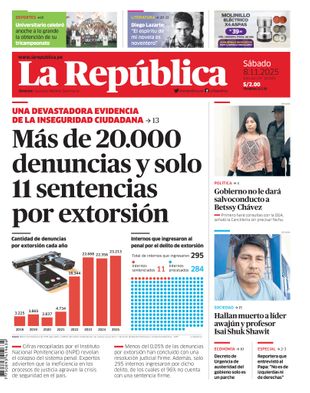 Edición Impresa - La Republica | Lima - Sabado 08 de Noviembre del 2025