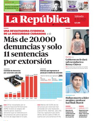 Edición Impresa - La Republica | Sur - Sabado 08 de Noviembre del 2025