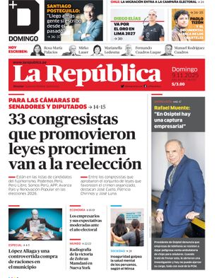 Edición Impresa - La Republica | Sur - Domingo 09 de Noviembre del 2025