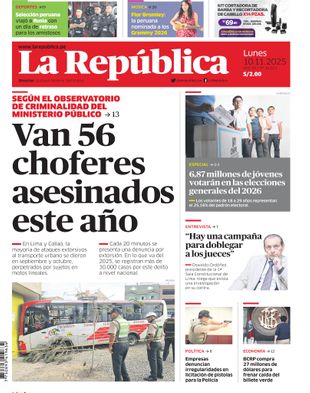 Edición Impresa - La Republica | Sur - Lunes 10 de Noviembre del 2025