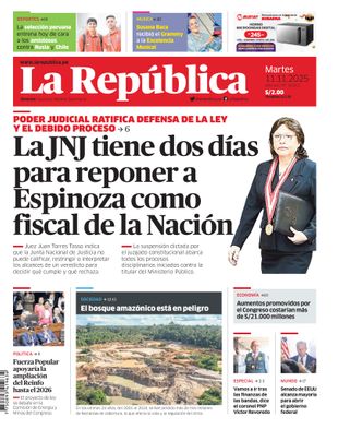 Edición Impresa - La Republica | Lima - Martes 11 de Noviembre del 2025