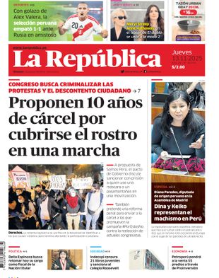 Edición Impresa - La Republica | Sur - Jueves 13 de Noviembre del 2025