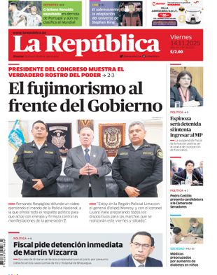 Edición Impresa - La Republica | Sur - Viernes 14 de Noviembre del 2025