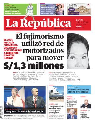 Edición Impresa - La Republica | Lima - Lunes 17 de Noviembre del 2025