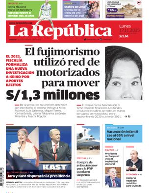 Edición Impresa - La Republica | Sur - Lunes 17 de Noviembre del 2025