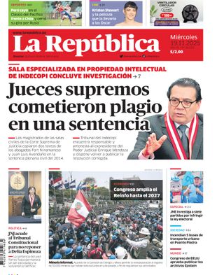 Edición Impresa - La Republica | Sur - Miercoles 19 de Noviembre del 2025