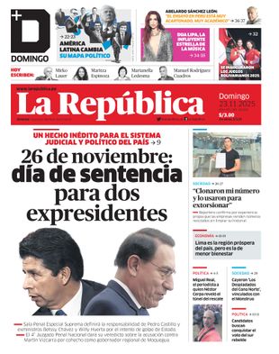 Edición Impresa - La Republica | Lima - Domingo 23 de Noviembre del 2025