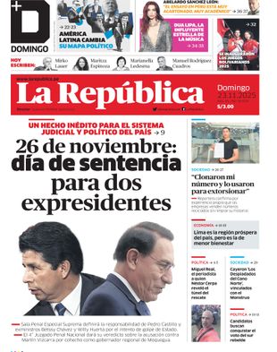 Edición Impresa - La Republica | Sur - Domingo 23 de Noviembre del 2025