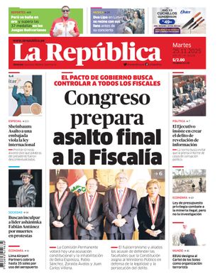Edición Impresa - La Republica | Lima - Martes 25 de Noviembre del 2025