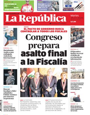 Edición Impresa - La Republica | Sur - Martes 25 de Noviembre del 2025