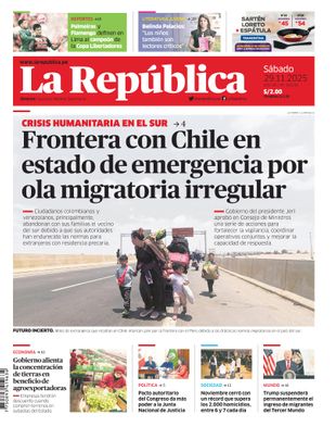 Edición Impresa - La Republica | Lima - Sabado 29 de Noviembre del 2025