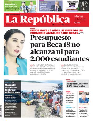 Edición Impresa - La Republica | Sur - Martes 02 de Diciembre del 2025
