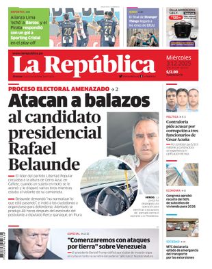 Edición Impresa - La Republica | Lima - Miercoles 03 de Diciembre del 2025