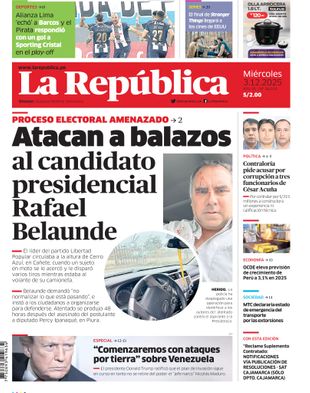 Edición Impresa - La Republica | Norte - Miercoles 03 de Diciembre del 2025