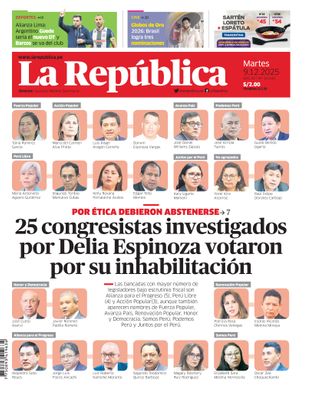 Edición Impresa - La Republica | Lima - Martes 09 de Diciembre del 2025
