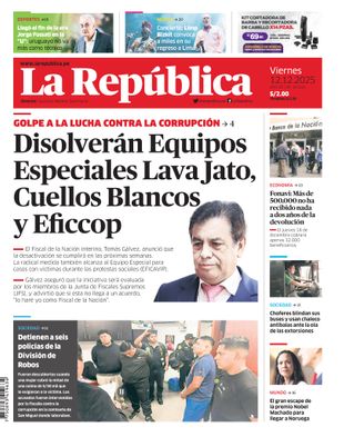 Edición Impresa - La Republica | Lima - Viernes 12 de Diciembre del 2025