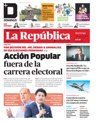 Edición Impresa - La Republica | Lima - Domingo 14 de Diciembre del 2025