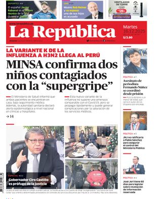 Edición Impresa - La Republica | Sur - Martes 16 de Diciembre del 2025