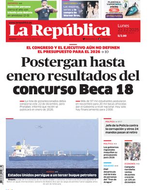 Edición Impresa - La Republica | Norte - Lunes 22 de Diciembre del 2025