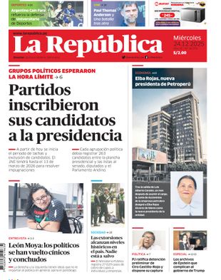 Edición Impresa - La Republica | Sur - Miercoles 24 de Diciembre del 2025