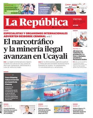 Edición Impresa - La Republica | Lima - Viernes 26 de Diciembre del 2025