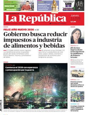 Edición Impresa - La Republica | Norte - Jueves 01 de Enero del 2026