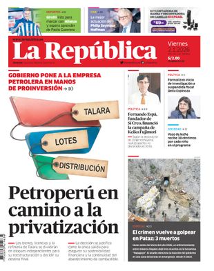 Edición Impresa - La Republica | Lima - Viernes 02 de Enero del 2026
