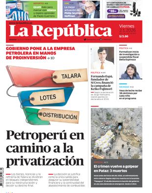 Edición Impresa - La Republica | Norte - Viernes 02 de Enero del 2026