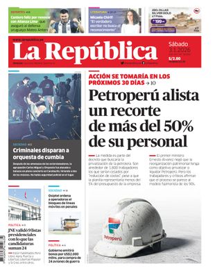 Edición Impresa - La Republica | Lima - Sabado 03 de Enero del 2026