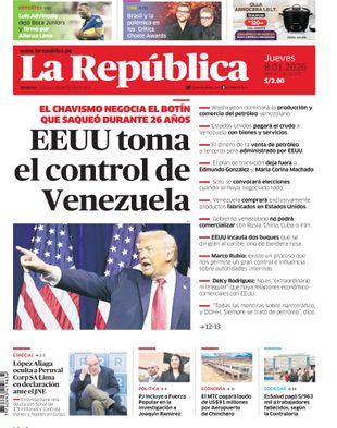 Edición Impresa - La Republica | Sur - Jueves 08 de Enero del 2026