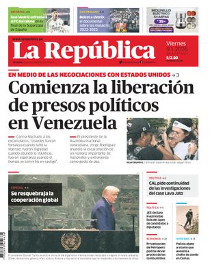Edición Impresa - La Republica | Lima - Viernes 09 de Enero del 2026
