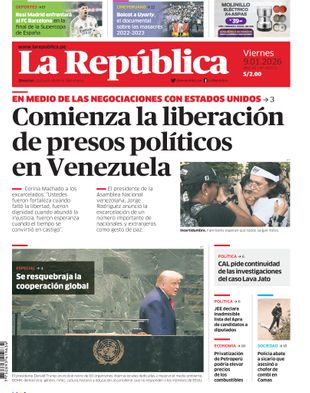 Edición Impresa - La Republica | Sur - Viernes 09 de Enero del 2026