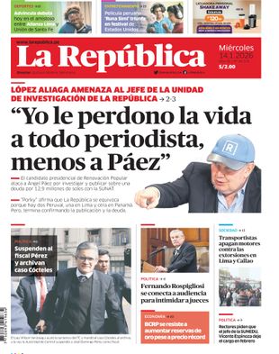 Edición Impresa - La Republica | Sur - Miercoles 14 de Enero del 2026