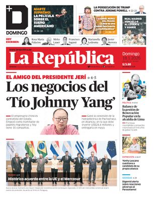 Edición Impresa - La Republica | Lima - Domingo 18 de Enero del 2026
