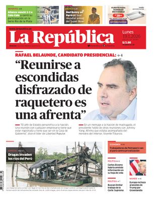 Edición Impresa - La Republica | Lima - Lunes 19 de Enero del 2026