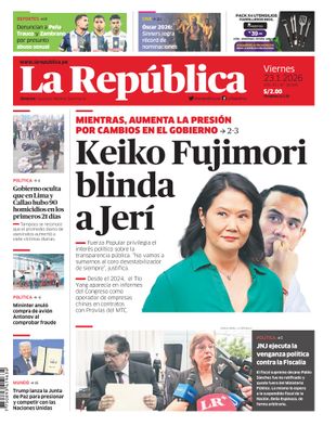 Edición Impresa - La Republica | Lima - Viernes 23 de Enero del 2026