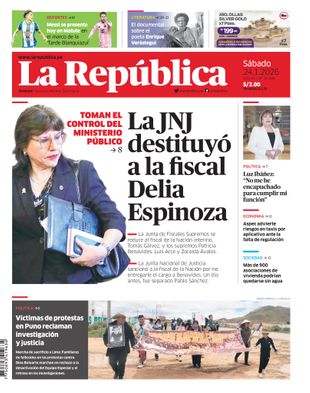 Edición Impresa - La Republica | Lima - Sabado 24 de Enero del 2026