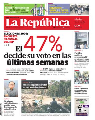 Edición Impresa - La Republica | Lima - Martes 27 de Enero del 2026