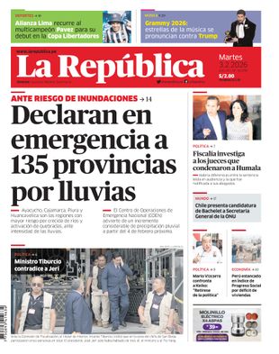 Edición Impresa - La Republica | Lima - Martes 03 de Febrero del 2026