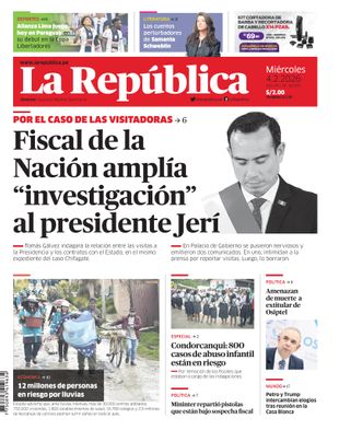 Edición Impresa - La Republica | Lima - Miercoles 04 de Febrero del 2026