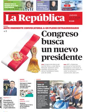 Edición Impresa - La Republica | Sur - Jueves 12 de Febrero del 2026