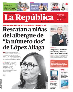 Edición Impresa - La Republica | Lima - Viernes 13 de Febrero del 2026