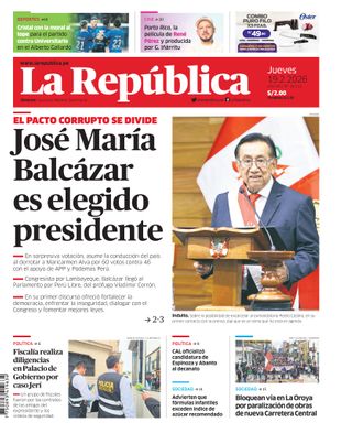 Edición Impresa - La Republica | Lima - Jueves 19 de Febrero del 2026
