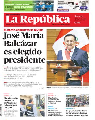 Edición Impresa - La Republica | Norte - Jueves 19 de Febrero del 2026