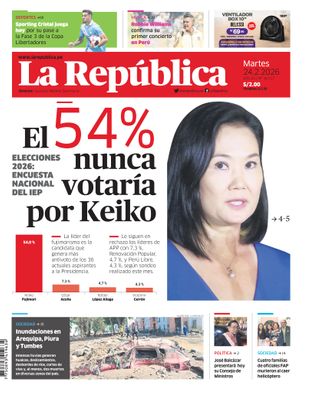 Edición Impresa - La Republica | Lima - Martes 24 de Febrero del 2026