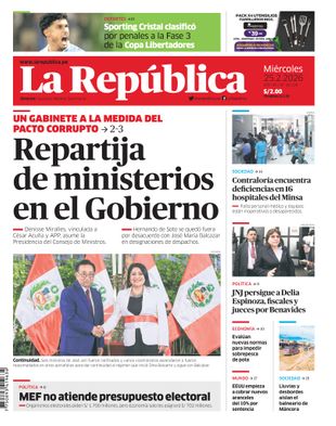 Edición Impresa - La Republica | Lima - Miercoles 25 de Febrero del 2026