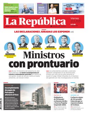 Edición Impresa - La Republica | Lima - Viernes 27 de Febrero del 2026